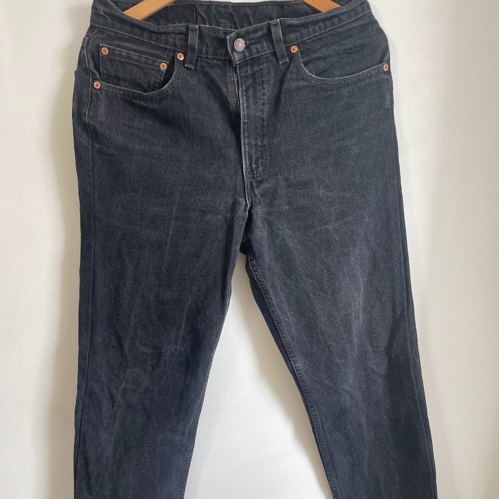 LEVIS - Black Denim - Relaxed Fit - Size 33x30